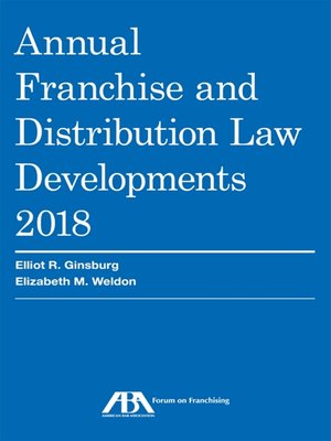 cover image of Annual Franchise and Distribution Law Developments